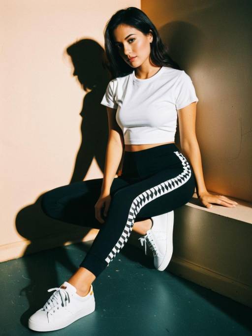 Sporty Casual Look with White Tee