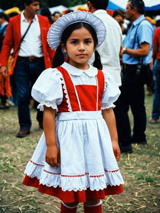 Young Girl in Traditional Rosita Costume