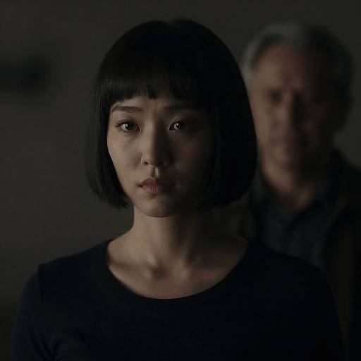 Dramatic Movie Scene with Intense Characters