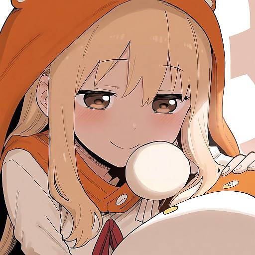 Illustration of Doma umaru, himouto! umaru-chan in the style of Shiromanta