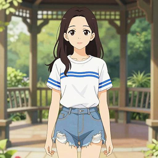 Anime Woman in Casual Streetwear