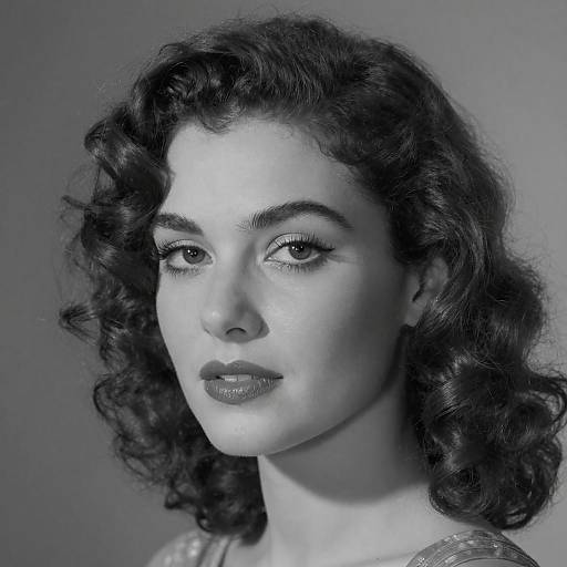 Vintage 1940s Black and White Portrait