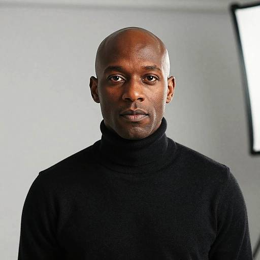 Natural-Light Portrait of Bald Man