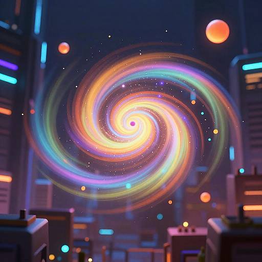 Cybernetic Animated Diffusion Visual