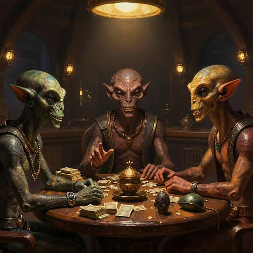 Ferengi Negotiation in Trading Hall