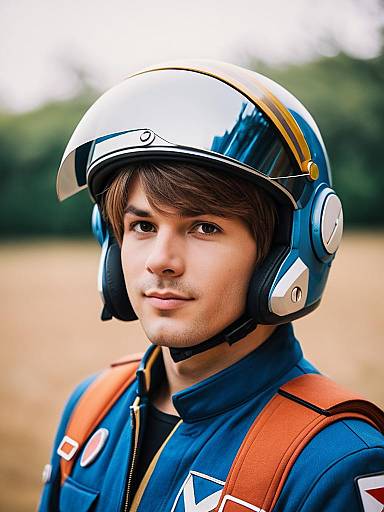 Lifestyle costume photo of Amuro ray. Cosplay clothes