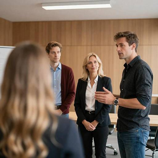 Casual Gathering in a Stylish Room