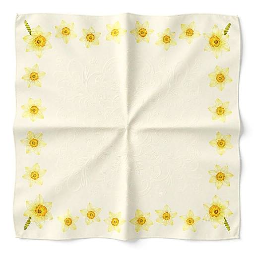 Elegant 2D Floral Scarf Pattern