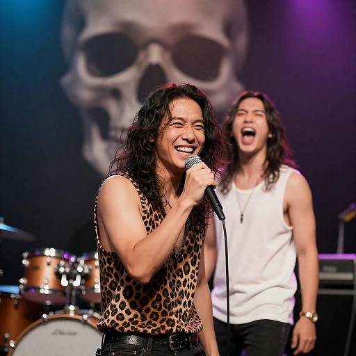 Dynamic Musicians Rocking the Stage