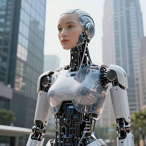 Photo Realistic AI Assistant Robot