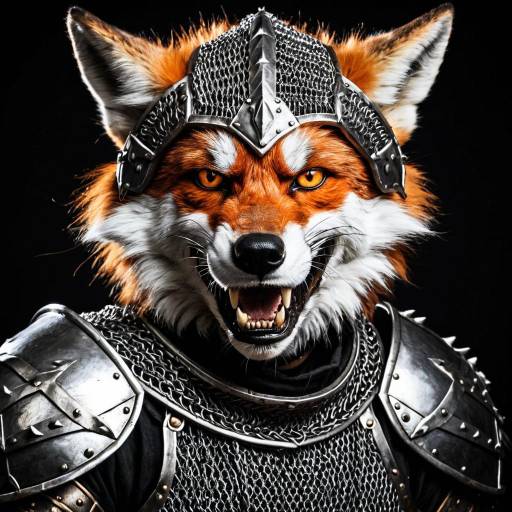 Fox Warrior in Armor Portrait