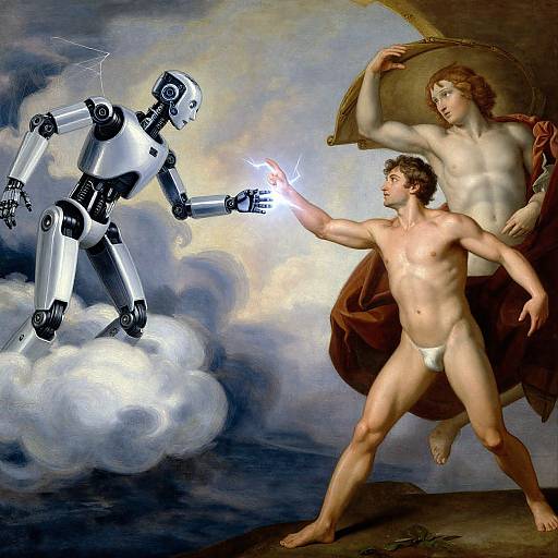 Robotic and Human Touch of Creation