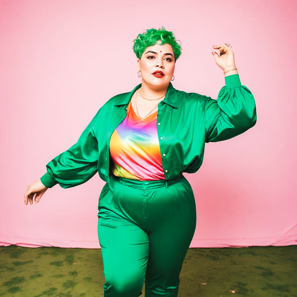 Vibrant Dance Shoot of Non-Binary Model