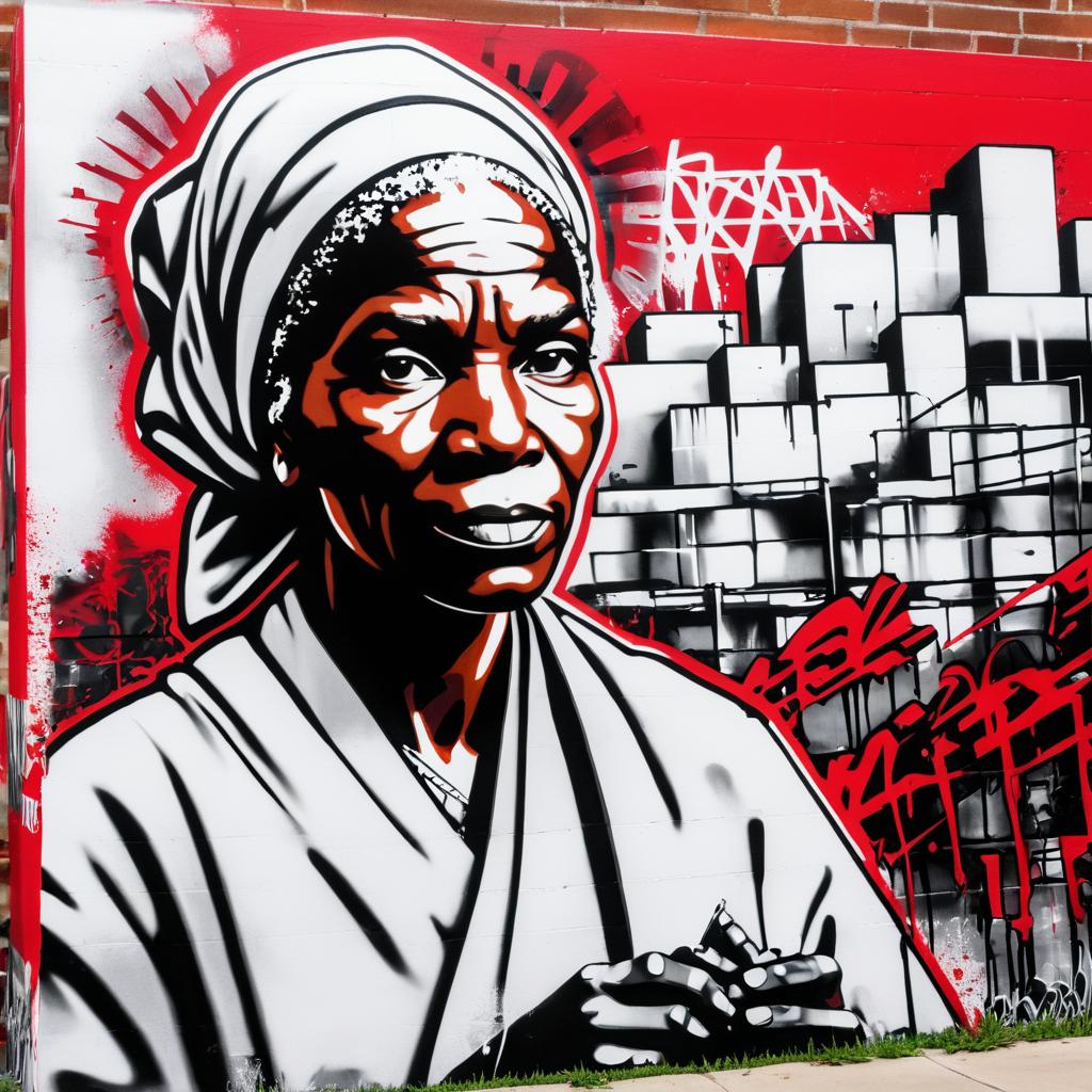 Monochrome Graffiti of Sojourner Truth