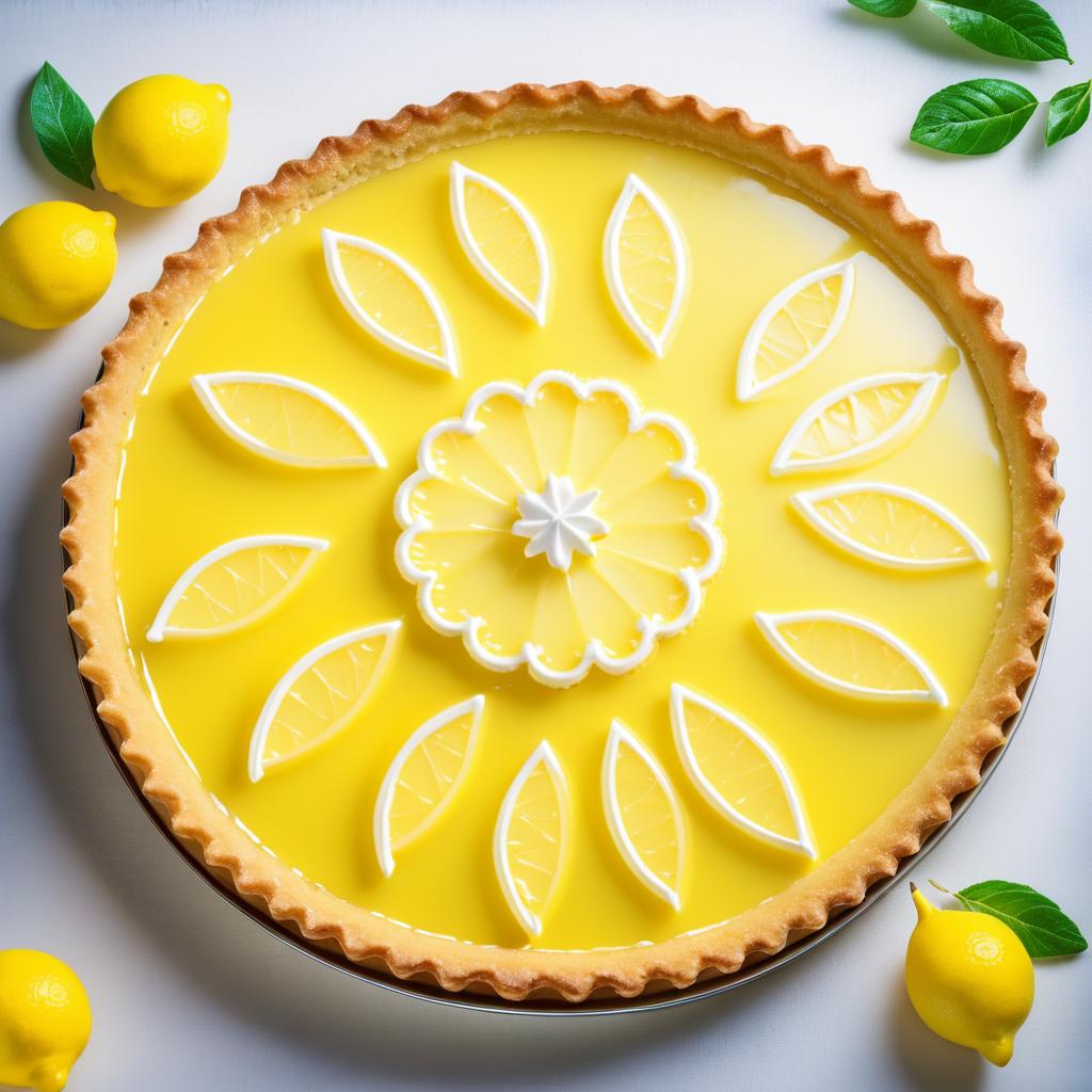 Gourmet Lemon Tart with Nostalgic Flair