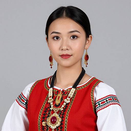 Kuratsa Folk Dance Costume Portrait