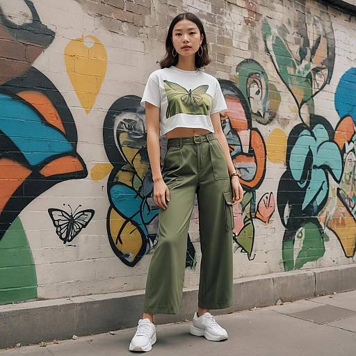 Y2K Inspired Casual Fashion Photography