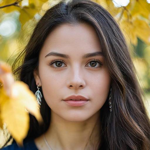 Realistic Solo Girl Portrait Outdoors