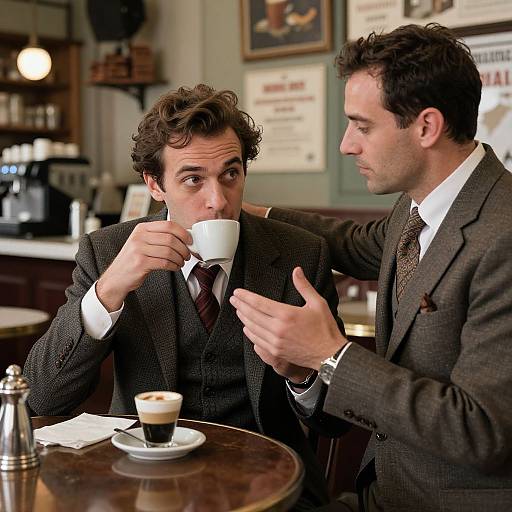 Vintage Italian Caffè Bar Scene