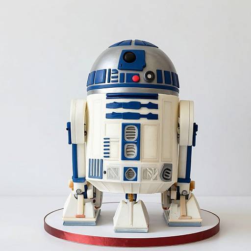 Whimsical R2-D2 Star Wars Cake