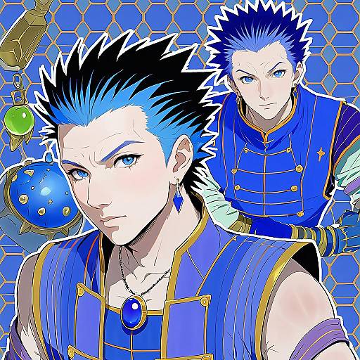 Illustration of Camus (dq11), dragon quest in the style of Meeko