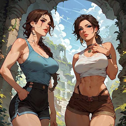 Lara Croft in Ancient Ruins Adventure