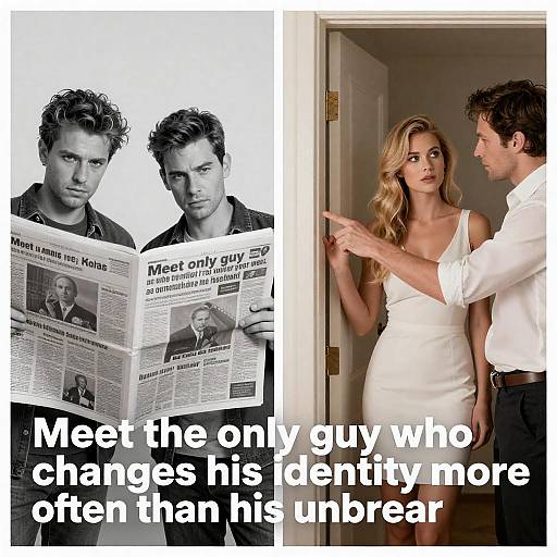 Split-Frame Noir: Identity and Intrigue