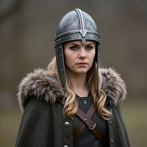 Viking Heroine Close-Up Portrait
