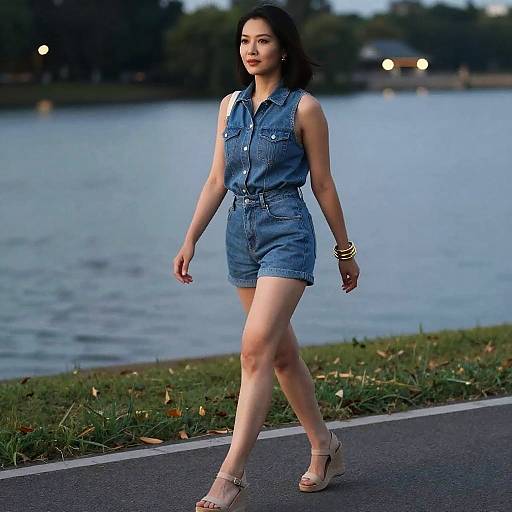 Summer Evening Walk by the Lake