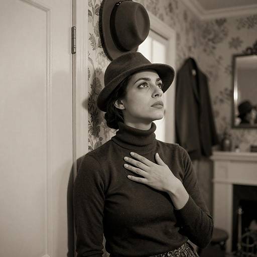 Moody Sepia Portrait of a Woman