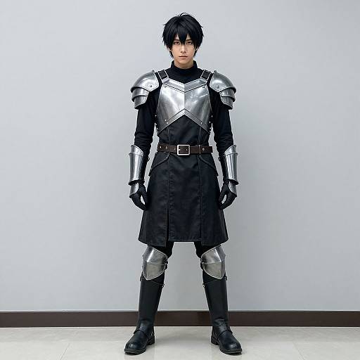 Realistic Male in Armor Costume