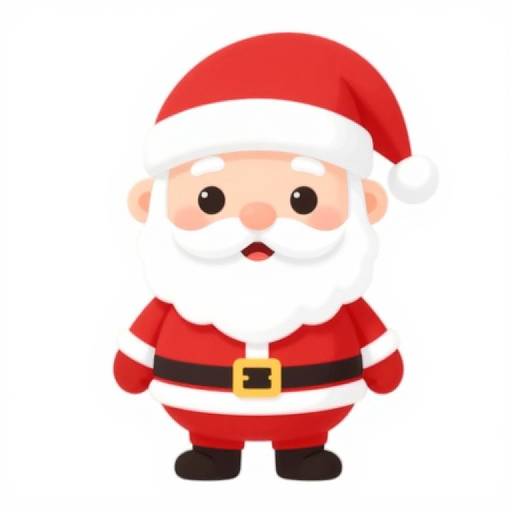 Chibi Santa Claus Cartoon Illustration