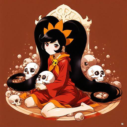 Illustration of Ashley (warioware), warioware in the style of Sameha ikuya