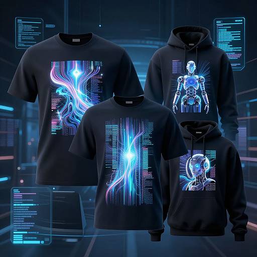 AI-Driven Futuristic Merchandise Designs