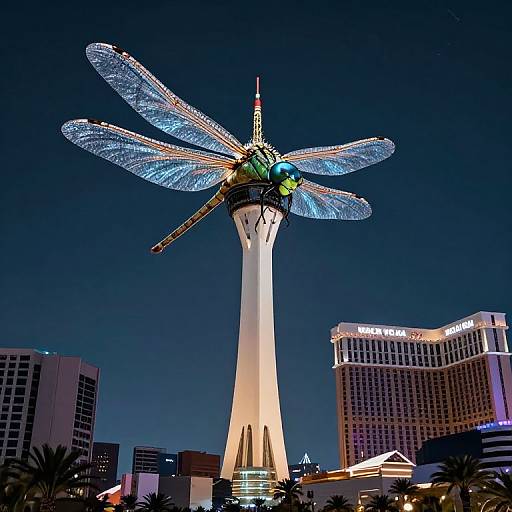 Gothic Prehistoric Dragonfly Attack