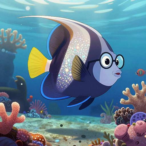 Striped Angelfish Underwater Performance