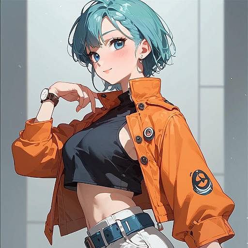 Bulma Cell Saga Screencap Side Pose