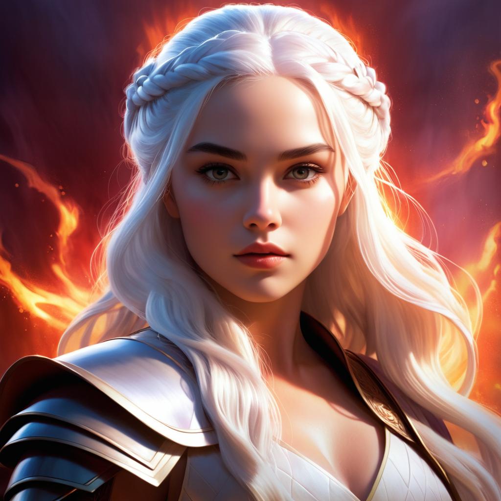 Cinematic Portrait of Daenerys Targaryen