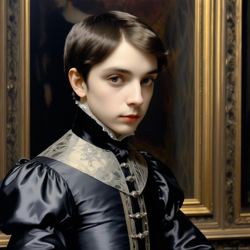 Highly Detailed Gothic Prince Portrait