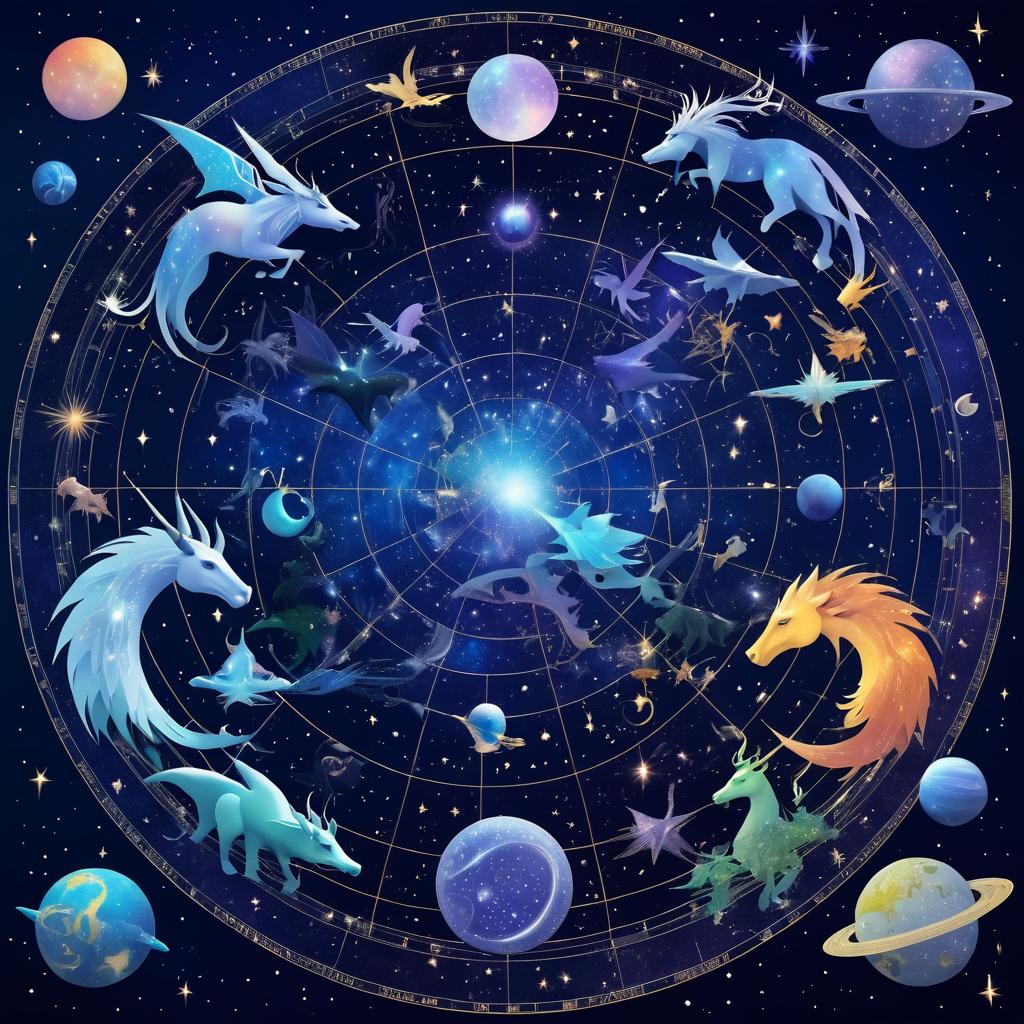 Mythical Creatures on a 3D Star Map