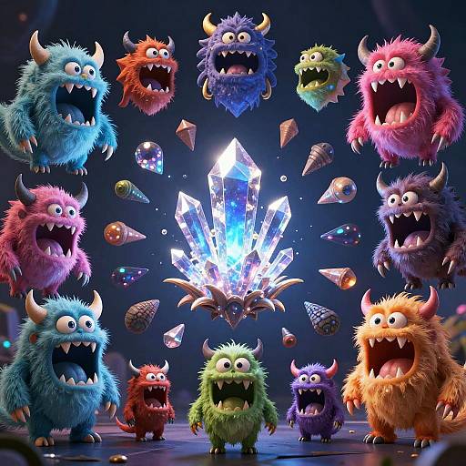 Surreal Monster Generator Animation Frame