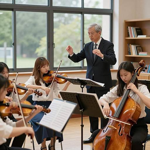 Dynamic Orchestra Rehearsal Scene