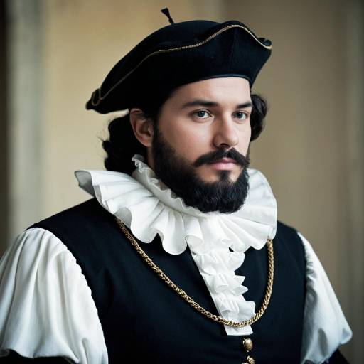 Renaissance Nobleman Portrait in Historical Costume
