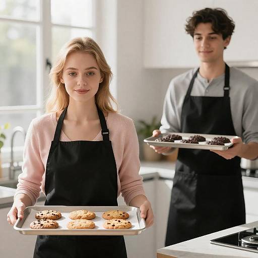 Bright Kitchen Moment with Cookies