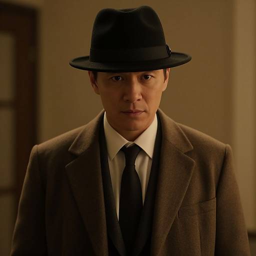 Stylish Gangster Man Portrait