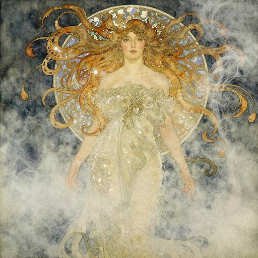 Haunting Gossamer Nymph in Fog