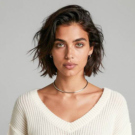 Portrait of a Woman with Green Eyes