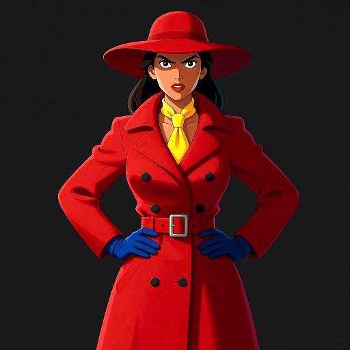 Confident Woman in Striking Fashion