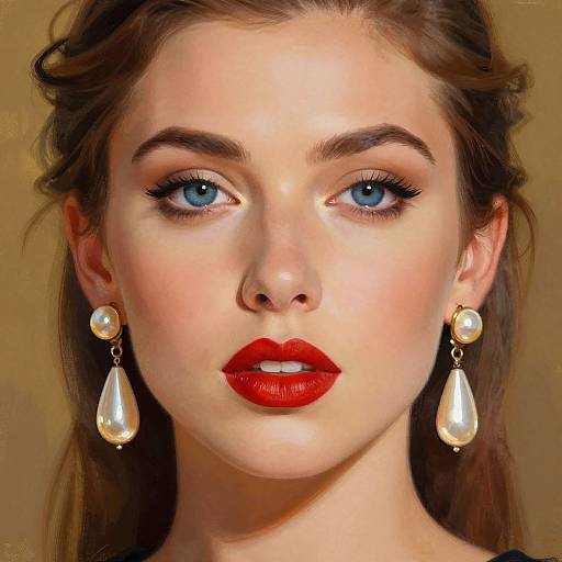 Vibrant Digital Portrait of Woman