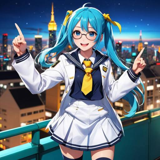 Dynamic Nighttime Scene with Adachi Rei
